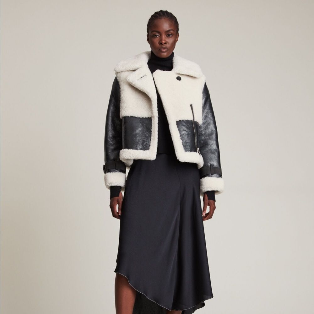 Allsaints shearling jacket - Picture 5 of 10